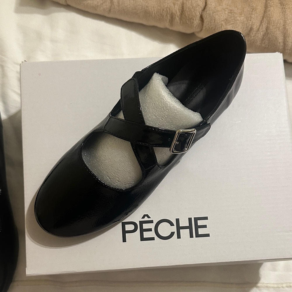 Black Mary Jane Flats